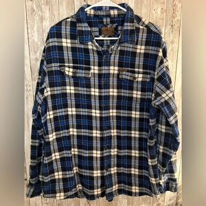 Orvis Heavy Flannel Button Down Shirt XL